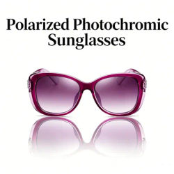 Lunettes de soleil polarisées photochromiques populaires pour femmes, anti-UV, anti-éblouissement, monture souple, élégantes, pour la conduite en extérieur et le quotidien T516