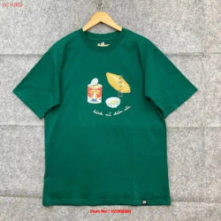 Nouveau T-shirt homme Tired City 2XL XXL Vert Col rond Coton 32529 Vintage Délavé Décontracté Homme Extensible Graphique Mode Vintage
