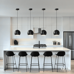 Avery | Modern Pendant Light | Matte Black / Warm White (3000k) | MOD LIGHTING