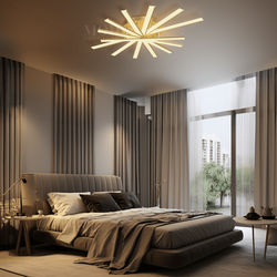 Jayce | Modern Ceiling Light | Metallic Gold / Medium / Warm White (3000k) | Bedroom Lighting | Living Room Lighting | Ceiling Lights | Indoor Lighting | MOD LIGHTING