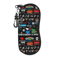 Étui à lunettes Collage Friends TV Show pour Hommes, Femmes et Étudiants, Boîte de Rangement Vintage Central Perk