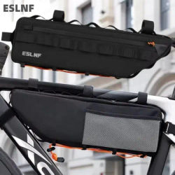 ESLNF Cycling Top Tube Bag For Bikes Large Capacity Stable Fix Durable Waterproof Inner Pockets For Tools Phones