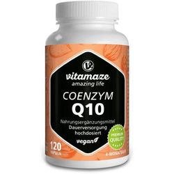Vitamaze Coenzima Q10 200 mg ad Alto Dosaggio Vegano 120 pz Capsule