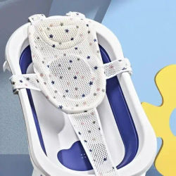 Baby Bath Cushion Pad, Newborn Bathtub Mat, Infant Bath Supporter Net, Baby Bathtub Pillow, Nonslip Floating Bathing Tub Seat