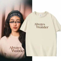 Notre secret Lingorm, le même style que Kuang Lingling, t-shirt ample à manches courtes pour femmes et hommes, haut « Always Wonder »