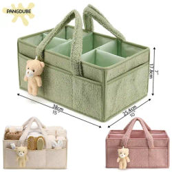 PANGDUBE Diaper Bag for Baby Newborn Items Things for Babies Diaper Stackers & Caddies Baby Diaper Organizer Nappy Caddy