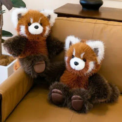 Kawaii Raccoon Stuffed Animal Plush Pillow plush Panda Run Plush Toy Stuffed Fluffy Stuffed Raccoon Christmas Gift