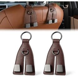 2 ganci per poggiatesta del sedile auto, ganci universali resistenti per sedile posteriore per borse, borsette, borse della spesa, zaini, vestiti e borse per lo shopping, accessori per