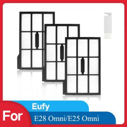 Replacement HEPA Filters Compatible with Eufy E28 Omni/E25 Omni Robot Vacuum Cleaner, Accessories Kit, Upright Filter, Canister