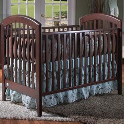 Pali Gala Fixed Sides Crib Mocacchino