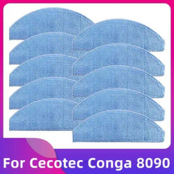 Compatible For Cecotec Conga 8090 Ultra Robot Vacuum Cleaner Mop Cloth Wipe Rag Accessories Replacement Parts