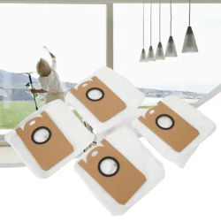 4pcs Dust Bags For Cecotec Conga 5290 Ultra Robot Vacuum Cleaner Spare Parts Household Cleaning Replacement Accessories
