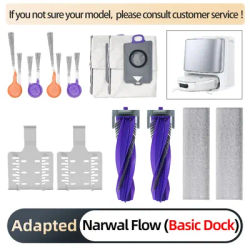 For Narwal Flow Basic Dock Robot Vacuum & Mop Side Brush HEPA Filter Mop Pad Accessories Replacement