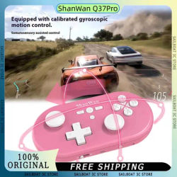 ShanWan Q37Pro Mini Game Controller Portable Wireless Bluetooth Gamepads with Hall Joystick for PC IOS ANDROID Steam 4Modes Gift