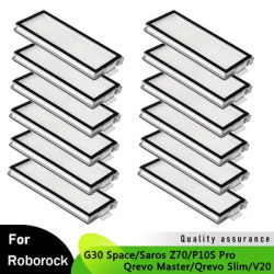 Replacement Filter For Roborock G30 Space/Saros Z70/P10S Pro/Qrevo Master/Qrevo Slim/V20 Robot Vacuum Washable Filter Part