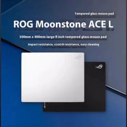 ROG Moonstone ACE L tapis de souris en verre mise à niveau enduit couverture complète apprêt personnalisé 400X500 tapis de bureau de jeu grand tapis en verre trempé