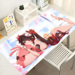 Tapis de souris en caoutchouc, accessoires de jeu sur ordinateur, mignon tapis de souris Honkai Star Rail Sparkle, tapis de bureau étendu, tapis de clavier Anime Girl