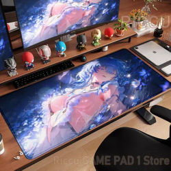 HD Anime filles Gamer Wuthering Waves le raccourci XXL grand tapis de souris antidérapant clavier tapis de bureau tapis de souris PC accessoires tapis