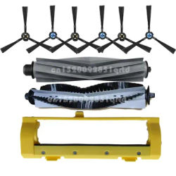 Vacuum Roller Main Brush Cover Side Brush for AMIBOT Animal Premium H₂O,Animal Premium Connect X782 Robotic Vacuum Cleaner Parts