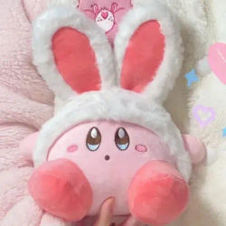 Hot Rabbit Ear Kirby Plush Toys Hug Pillow Grabbing Machine Doll Room Decoration Toys Holiday Gift