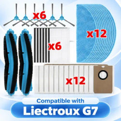 Compatible for Liectroux G7 Robot Vacuum Replacement HEPA Filter Mop Pad Dust Bag Spare Part Accessories