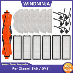 Spare Parts Replacement for Xiaomi S40 OV81 Main Side Brush Hepa Filter Mop Cloth Accessories Robot Vacuum Cleaner Consumables