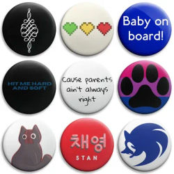 Creative Slogan Brooch Baby on Board/ We Are The People/black Lives Matter/I Love Loona Funny Pin for Bag Decor Badge Gifts