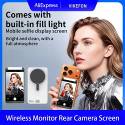 Écran de moniteur sans fil pour caméra arrière, écran magnétique pour smartphone, idéal pour vlog, diffusion en direct, enregistrement vidéo, outil de selfie en extérieur.