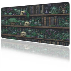 Tapis de souris gothique Greenery Book, grand format XL, pour la maison, nouveau tapis de souris XXL, tapis de bureau antidérapant, accessoires de bureau