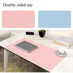 Tapis de souris en cuir PU, tapis de bureau, tapis d'ordinateur minimaliste de couleur unie, grand/moyen/petit tapis d'étude antidérapant