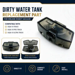 Dirty Water Tank Bucket For Dreame Aqua10 Track Aqua 10 Pro Track Aqua 10 Track Robot Vacuum Cleaner Replacement Spare Parts