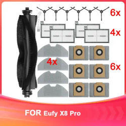 ●DT95 Accessories for X8 Pro Robot Vacuums Replacement Kit,Roller Brush, Filters,Mop Pads,Side Brushes, Vacuum Bags