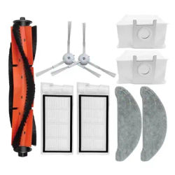 For Xiaomi For ROIDMI Eve Plus SDJ01RM Robot Vacuum Parts Main Side Brush Hepa Filter Mop Cloth Rag Dust Bag