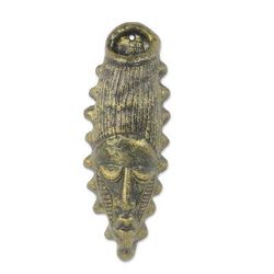 Ceramic decorative wall vase, 'Frafra Lady'
