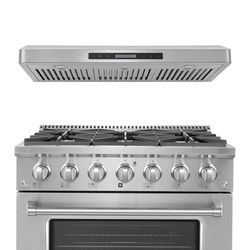 Proline 36" Dual Fuel Range + Hood Bundle | Save 10%