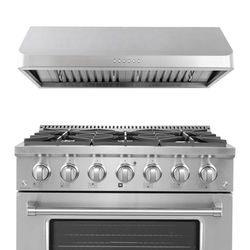 Proline 36" Dual Fuel Range + Hood Bundle | Save 10%