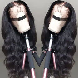 13x4 HD Lace Front Human Hair Wig Body Wave Pre Plucked With Baby Hair Body Wave Wigs Human Hair Natural Color 13x6 Full Frontal 7x6 Glueless Wig 220 Density 40 46 Inches