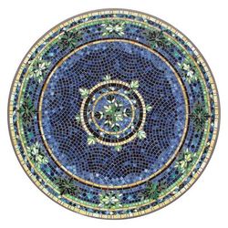 KNF Lake Como Mosaic Table Collection - Oval Bistro Table, Espresso, 72" x 42" - Frontgate