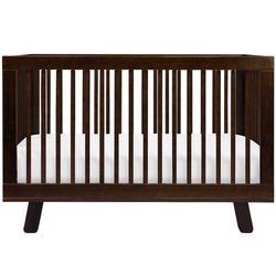 Babyletto Hudson 3-in-1 Convertible Crib with Toddler Bed Conversion Kit - Espresso Finish