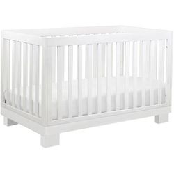 Babyletto Modo 3-in-1 Convertible Crib w/Toddler Bed Conversion Kit - White