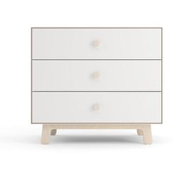 Oeuf 3 Drawer Dresser - Sparrow - White/Birch