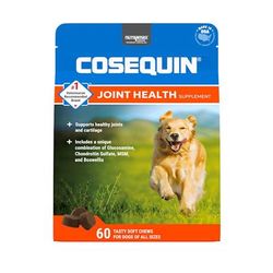 COSEQUIN DS Plus MSM Professional Line for Dogs, Count of 60, 60 CT