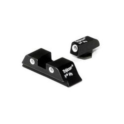 Trijicon Bright & Tough 3 Dot Night Sight Set Green Front & Rear - For Glock 17/17L/19/22/23/24/26/27/33/34/35/38/39 - GL01