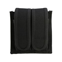 Uncle Mike's Universal Double Magazine Pouch Hook-&-Loop Fastener Nylon Black SKU - 635306