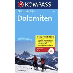 Kompass Skitouren-Atlas Dolomiten