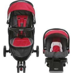 Graco FastAction Fold Sport LX Click Connect Travel System - Chili Red