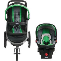 Graco FastAction Fold Jogger Click Connect Travel System - Fern