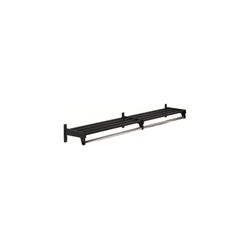 72" Wide Steel Wall-Mount Coat Rack