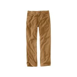 Carhartt Men's Rugged Flex Relaxed Fit Canvas 5 Pocket Work Pants, Hickory SKU - 825831