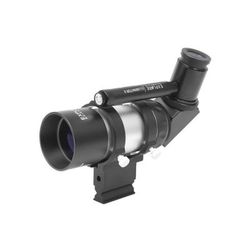 Explore Scientific 6 Degree Field of View 8x50 Polar Illuminated Erect Image Finder Scope90 Degree EyepieceBracket w/out BaseSilver VFEI0850-RA